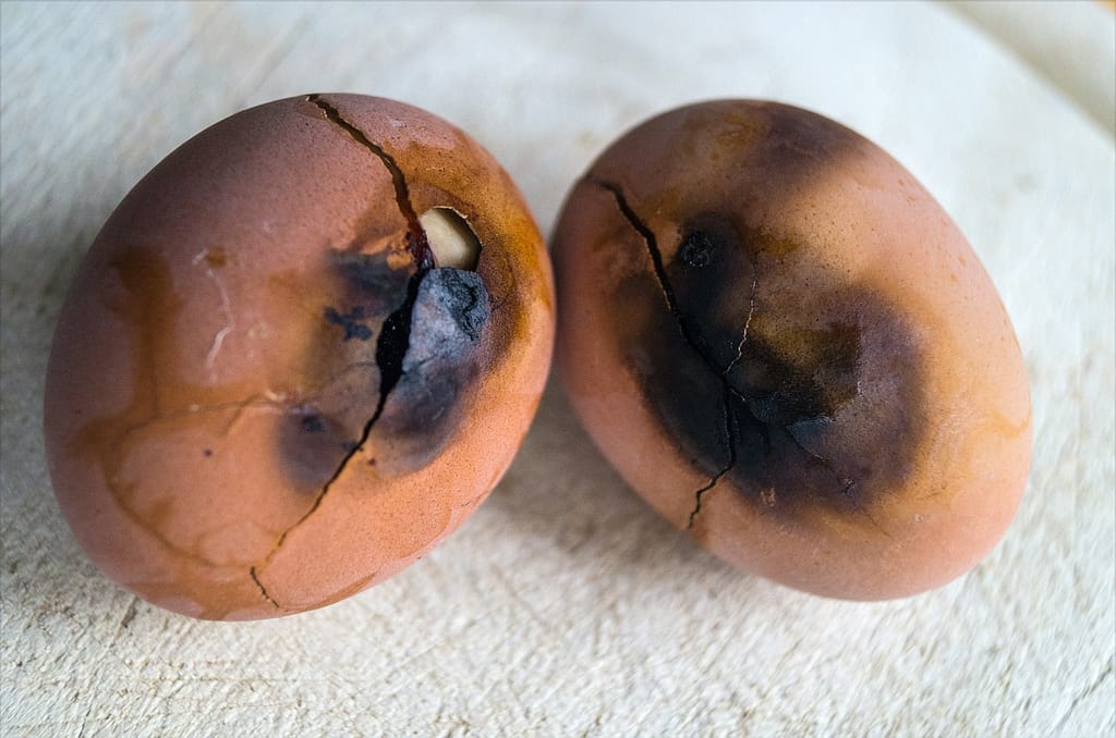 Burnt eggs