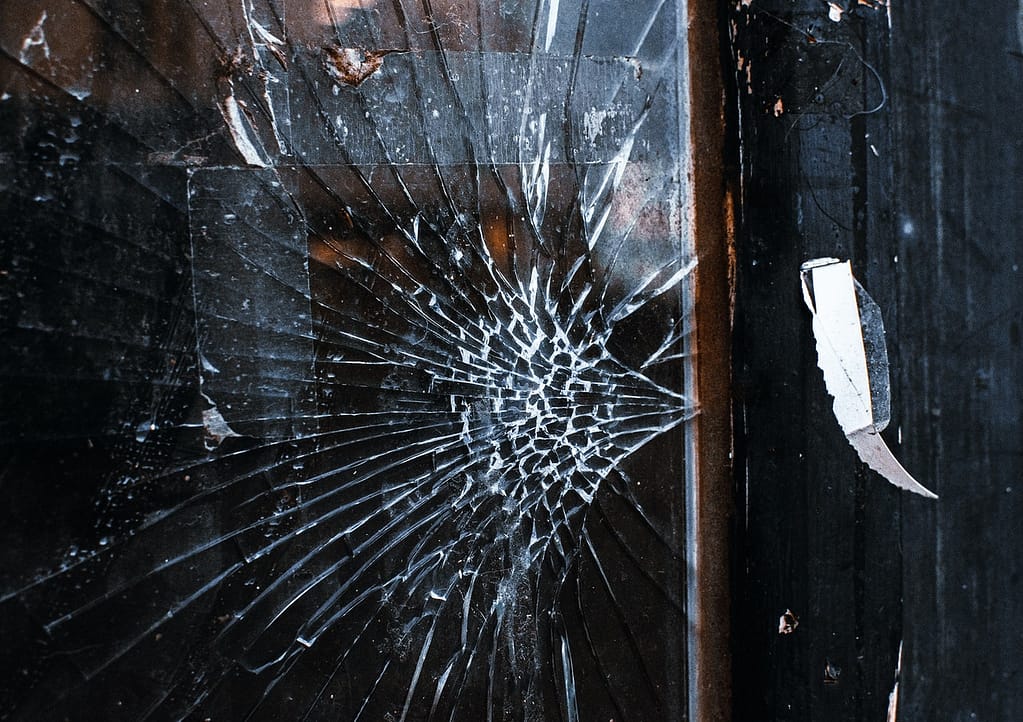 Broken glass